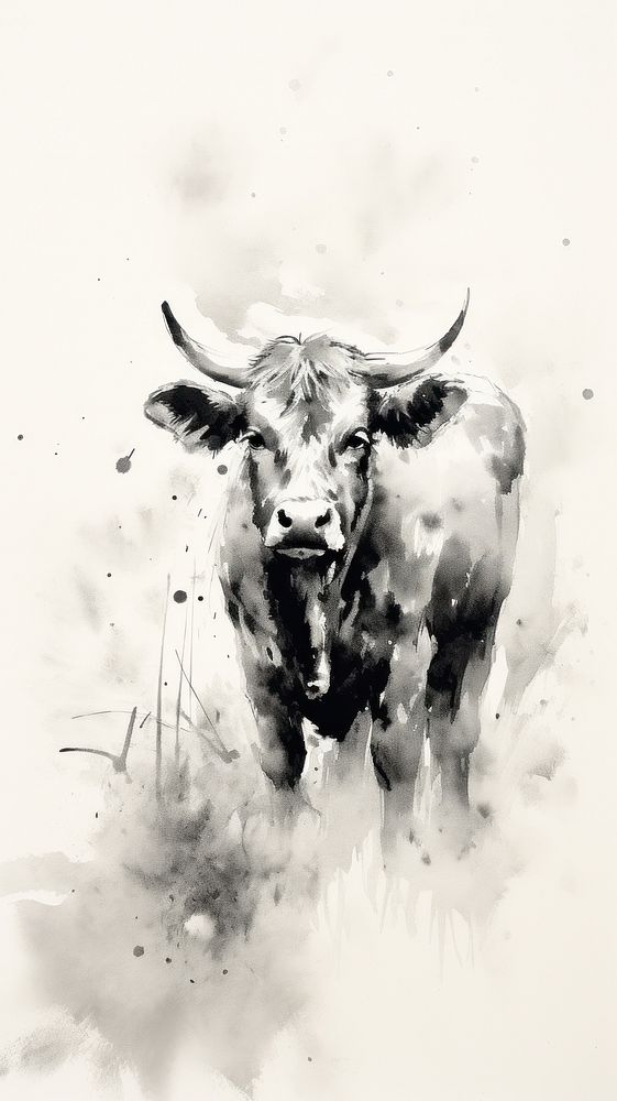 Livestock buffalo cattle animal.