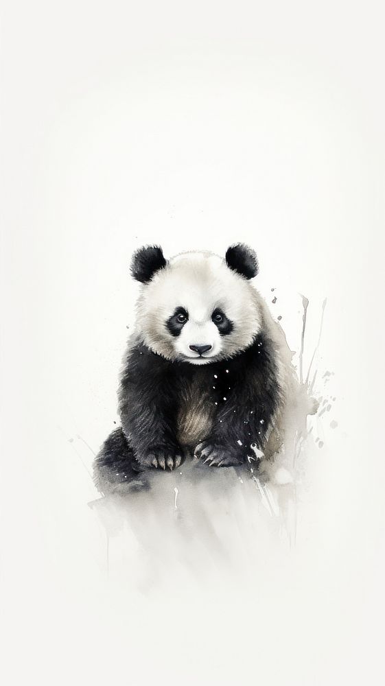 Panda wildlife animal mammal.