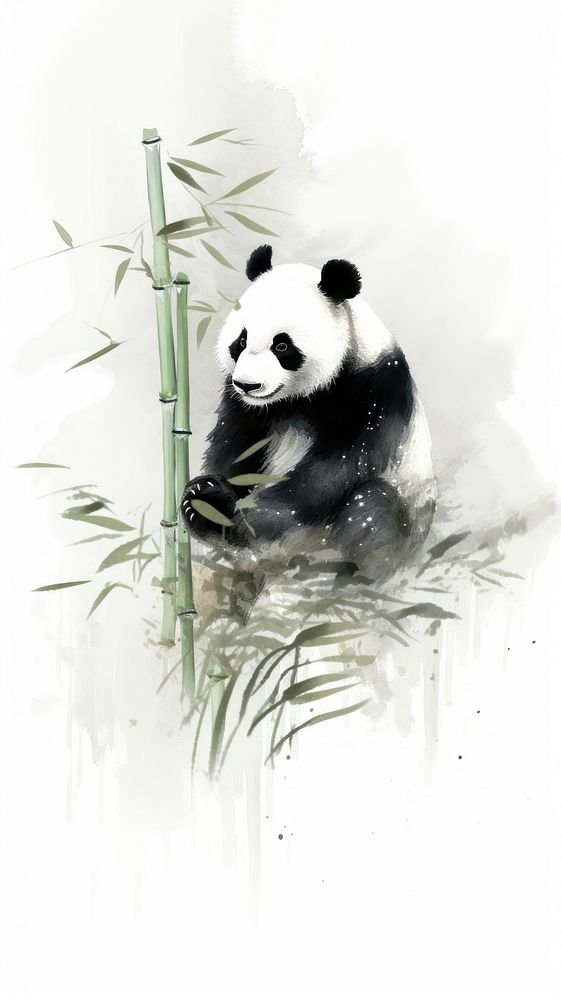 Bamboo wildlife animal mammal.