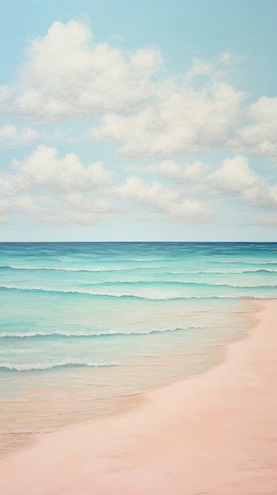 Empty beach backgrounds outdoors horizon. AI generated Image by rawpixel.