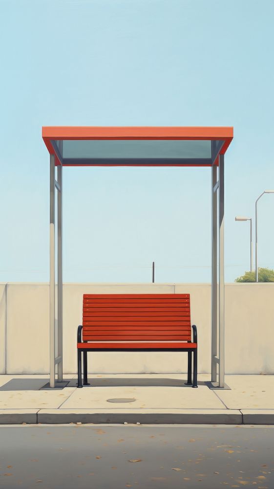 Old bustop furniture outdoors bench.