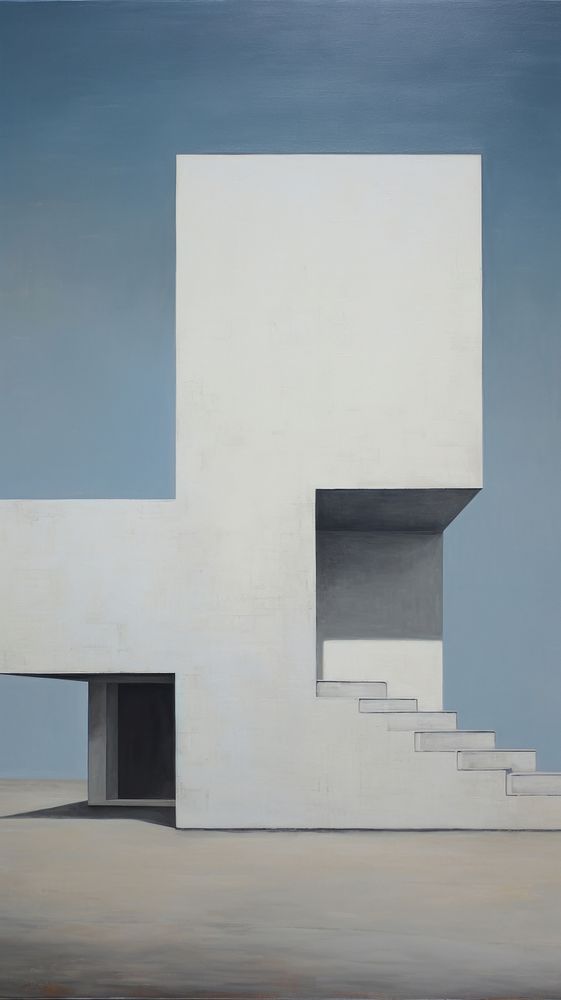 Architecture staircase building painting.