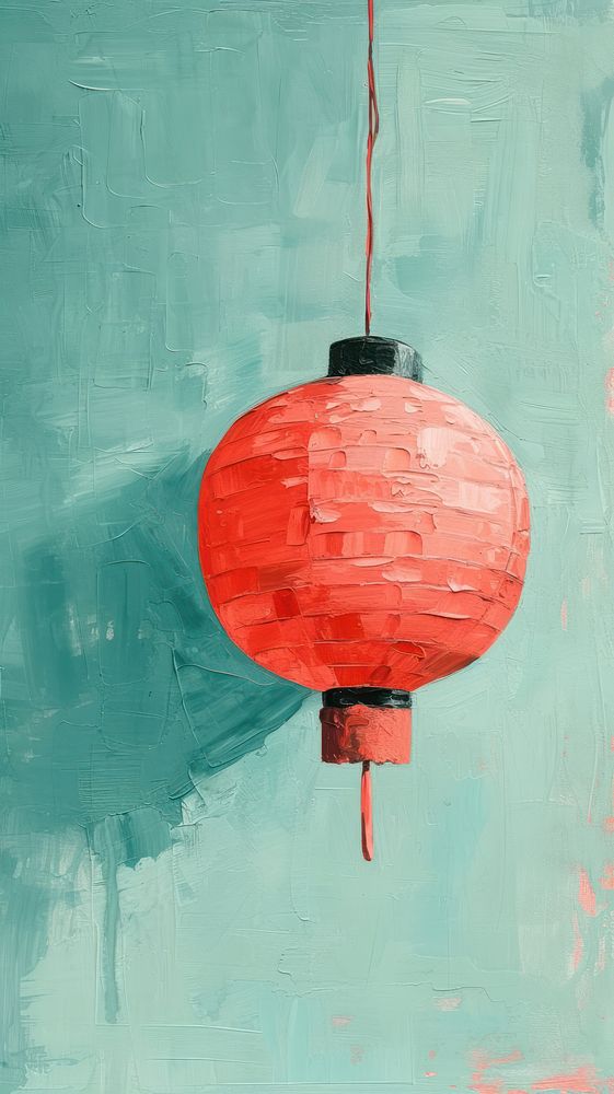 Lantern painting lamp art.