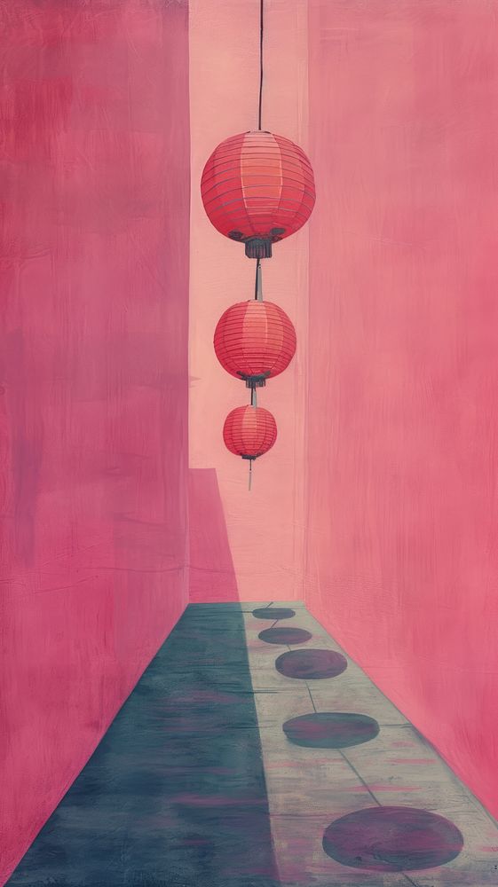 Lantern painting art chinese lantern.