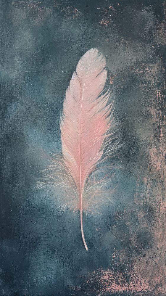 Painting feather art lightweight.