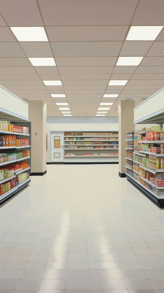 Grocery store supermarket architecture consumerism.