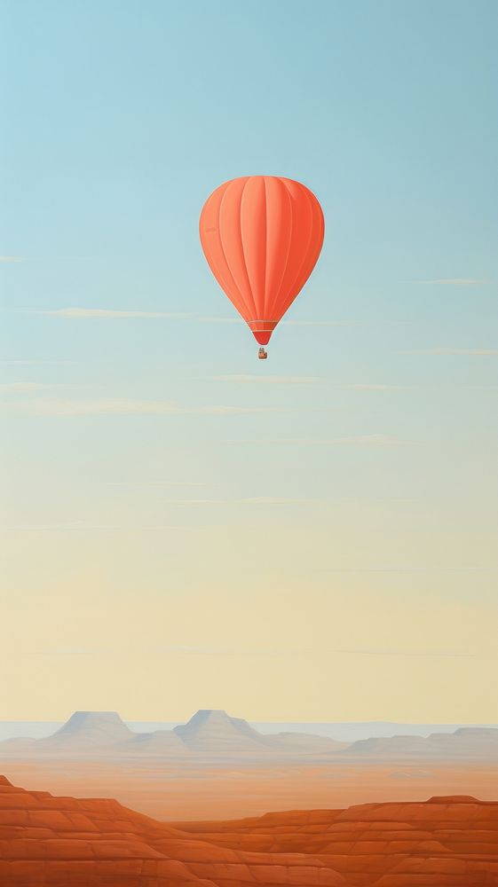 Hot air balloon aircraft outdoors transportation.