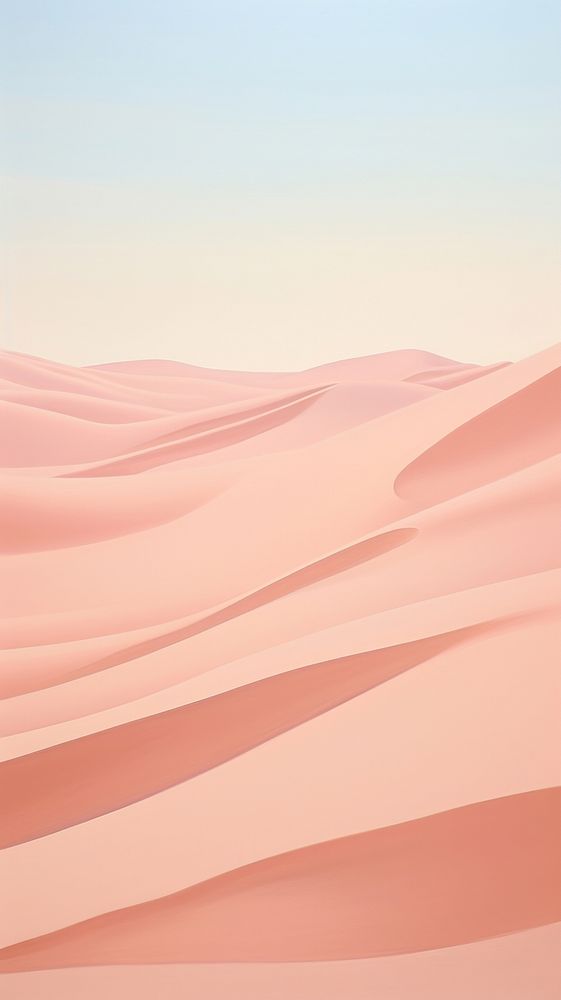 Pink sand dunes aesthetic outdoors desert nature.
