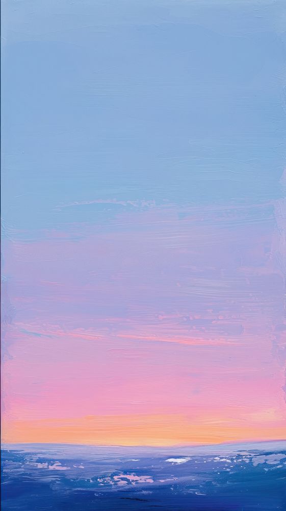 Painting outdoors horizon sunrise.