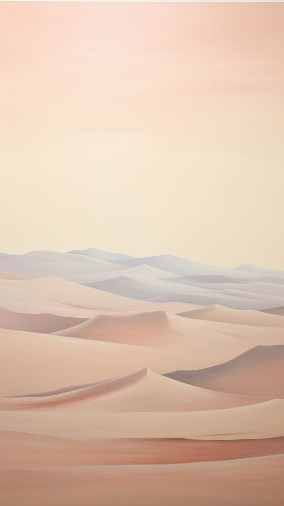 Sand dunes in the aesthetic sky horizon desert nature.