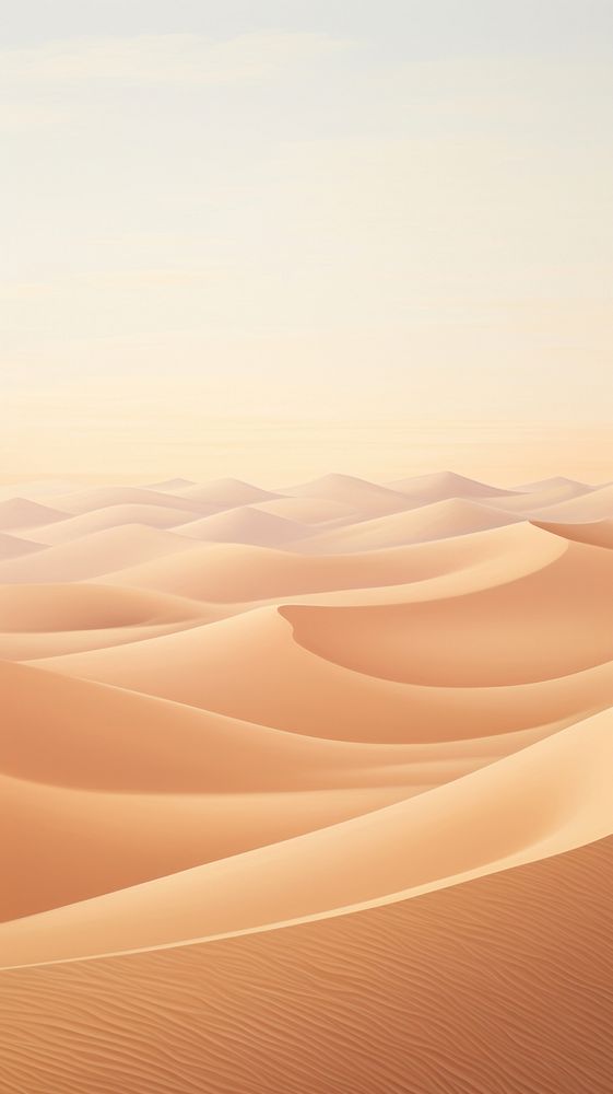 Sand dunes in the aesthetic sky outdoors horizon desert.