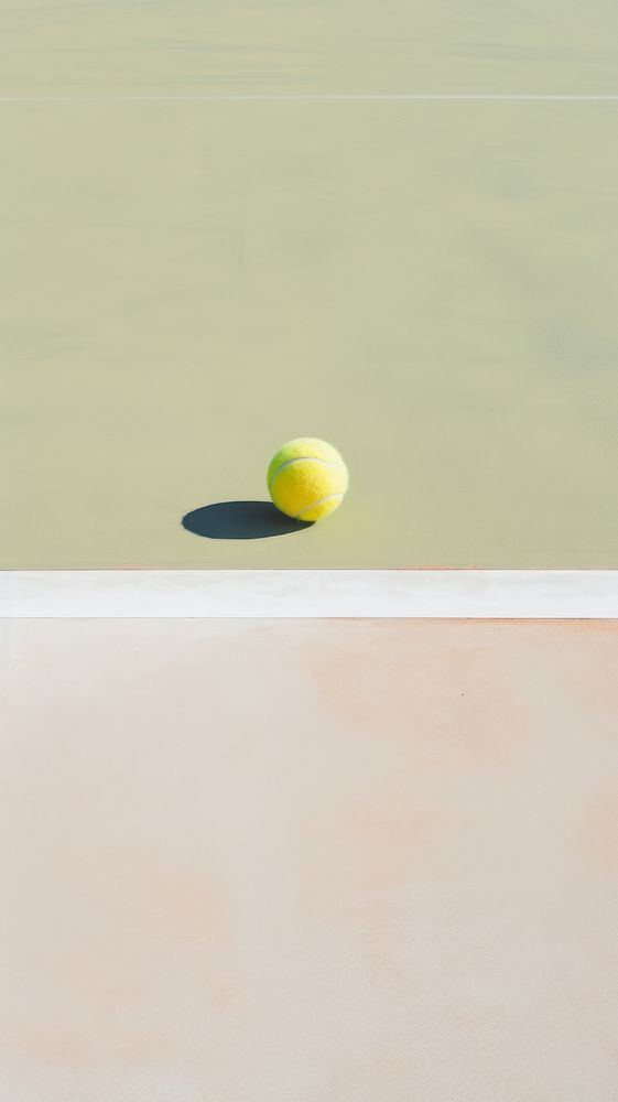 Tennis ball in tennis court sports outdoors racket.