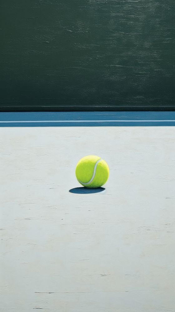 Tennis ball in tennis court racket sports circle.