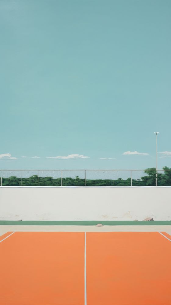 Tennis court sports architecture outdoors.
