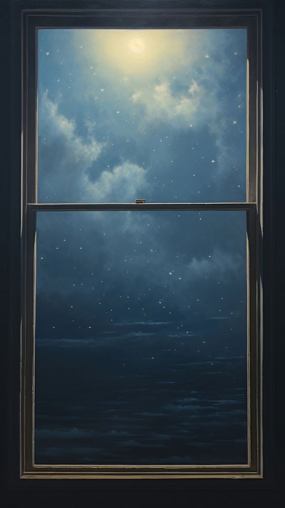 The window with galaxy background nature space star.