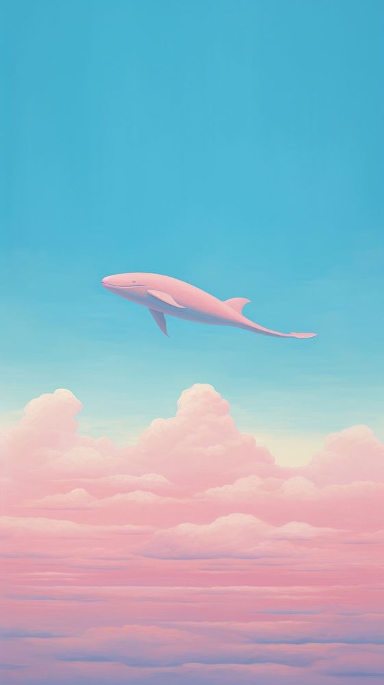 Whale in the aesthetic sky aircraft outdoors nature.