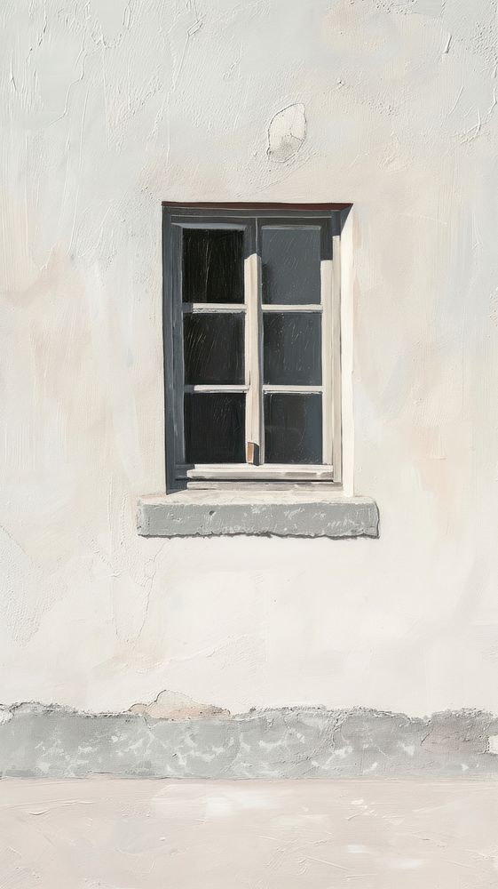 Window painting architecture windowsill.