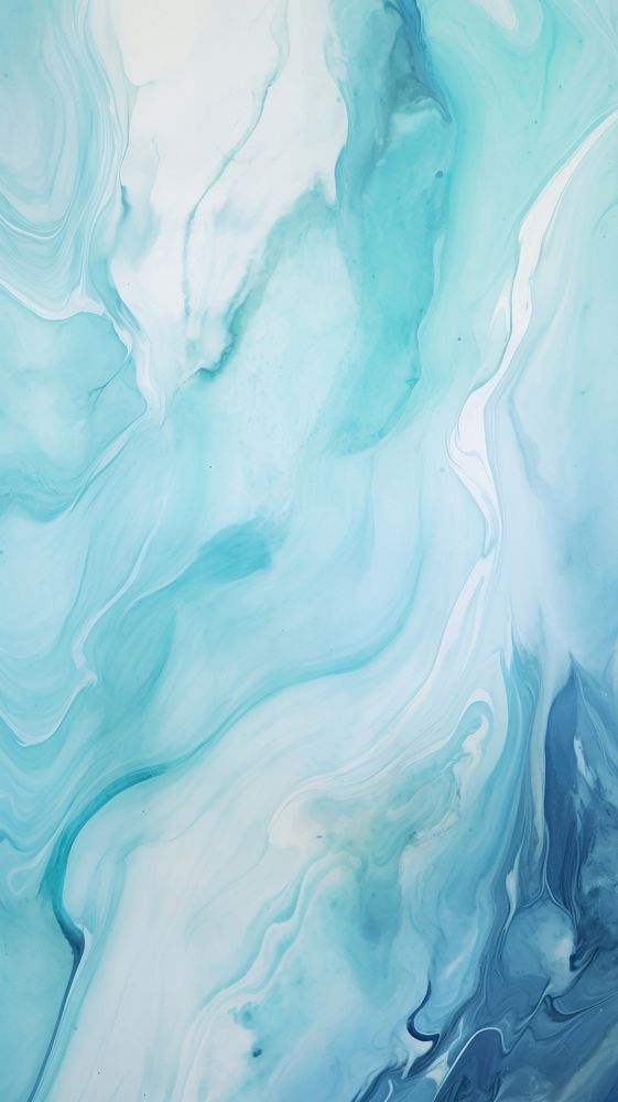 White blue painting of paint wallpaper turquoise abstract pattern. AI generated Image by rawpixel.