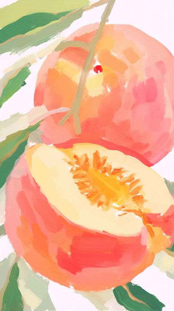 Peach backgrounds painting sketch. AI generated Image by rawpixel.