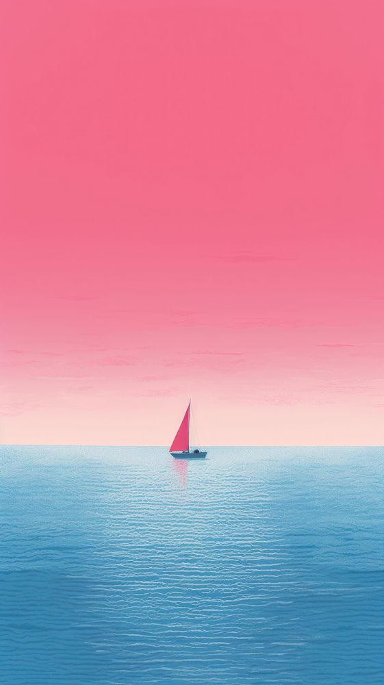 Boat on the sea watercraft sailboat outdoors. AI generated Image by rawpixel.