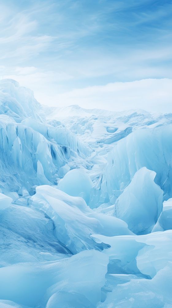 Glacier ice glacier snow mountain. AI generated Image by rawpixel.