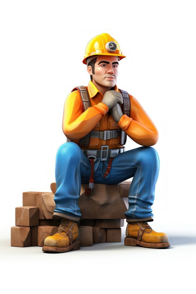 Construction worker hardhat helmet adult.