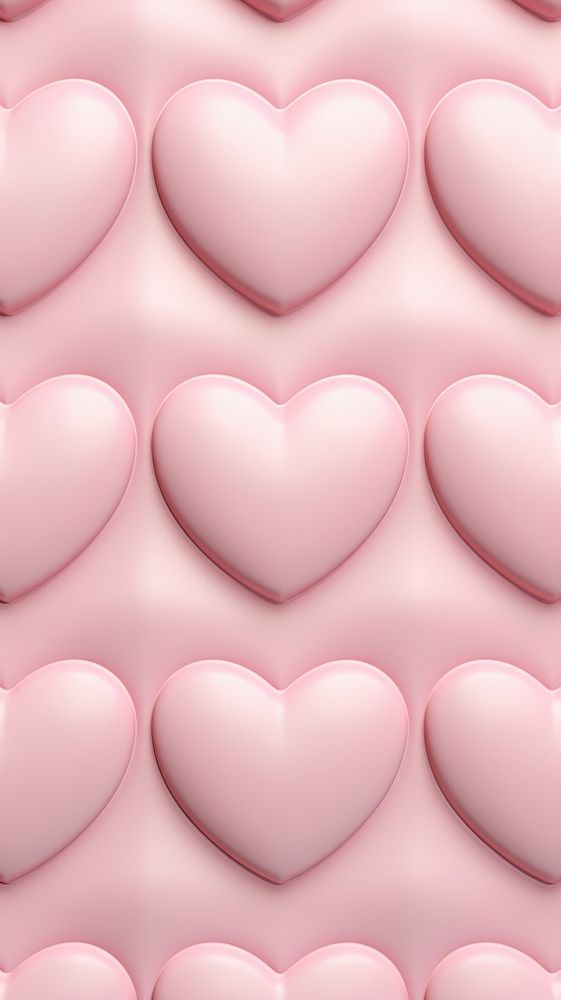 Puffy 3d heart wallpaper backgrounds repetition abundance.