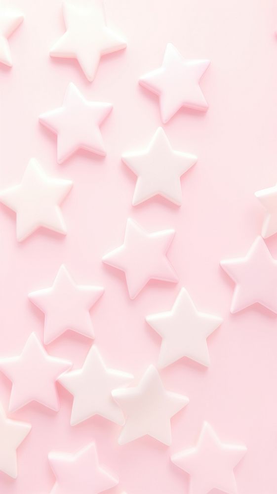 Cute puffy 3d stars wallpaper backgrounds confectionery decoration.