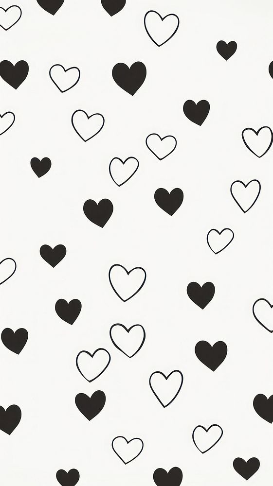  Heart backgrounds white paper. AI generated Image by rawpixel.