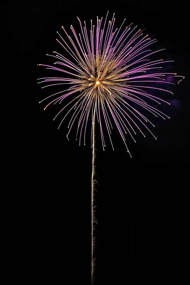 Fireworks outdoors purple nature.