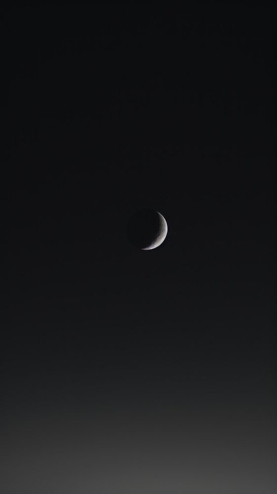  Minimal moon astronomy outdoors nature. AI generated Image by rawpixel.