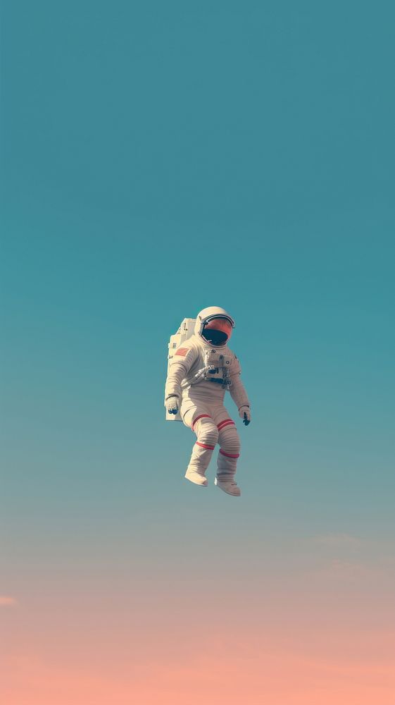 Astronaut in the sky adventure outdoors nature. AI generated Image by rawpixel.