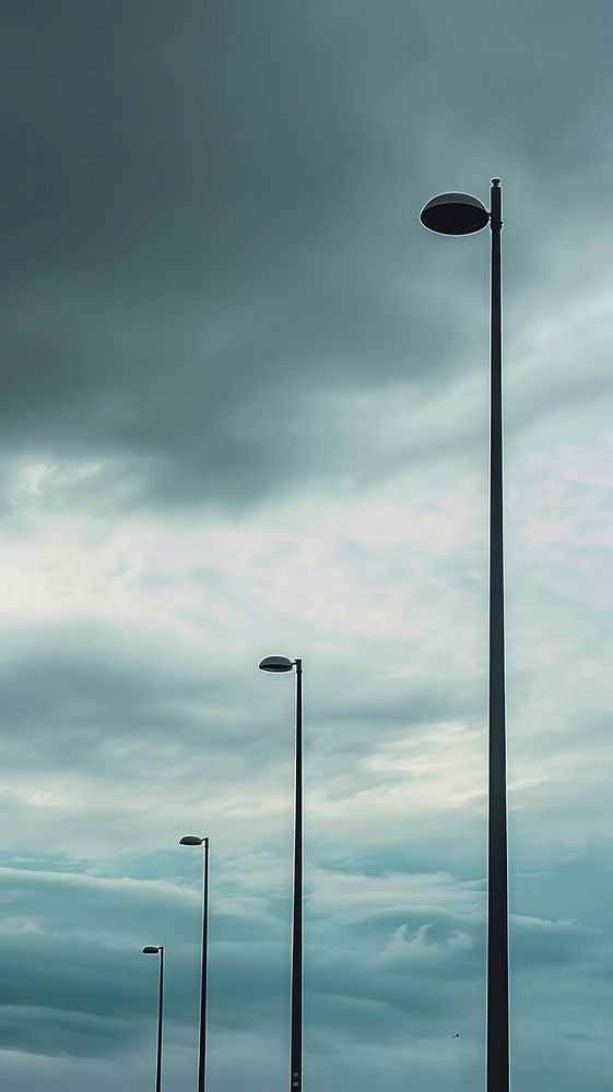  Highway light pole outdoors lighting nature. AI generated Image by rawpixel.