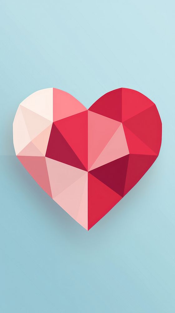  Heart symbol creativity pattern. AI generated Image by rawpixel.
