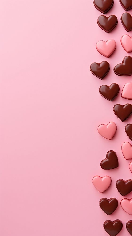  Valentine chocolate confectionery backgrounds copy space. AI generated Image by rawpixel.