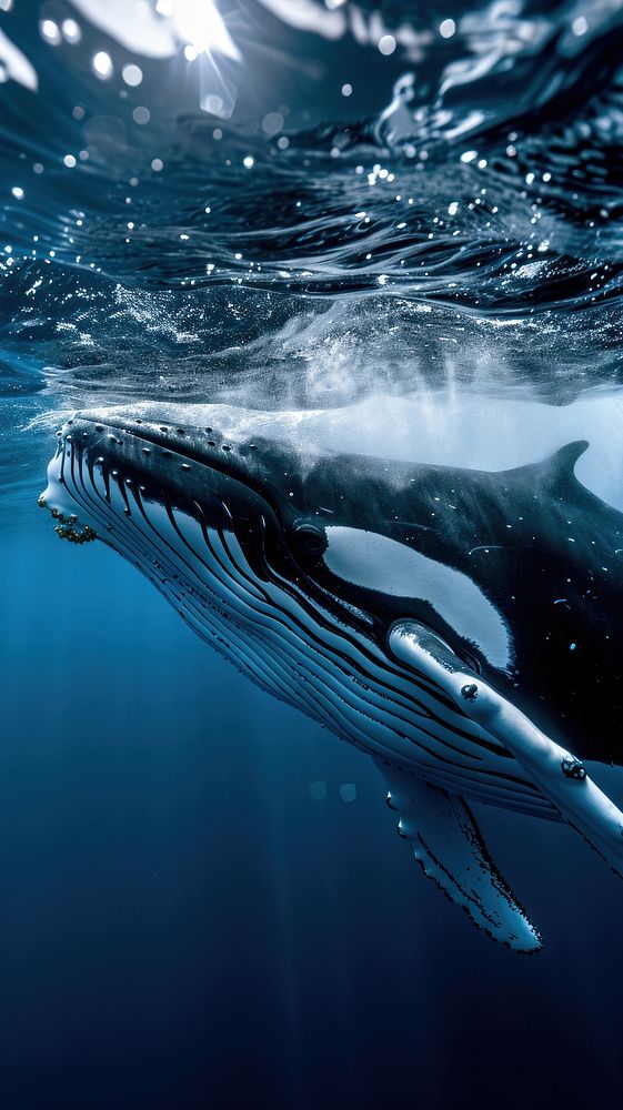 Whale wildlife animal mammal.