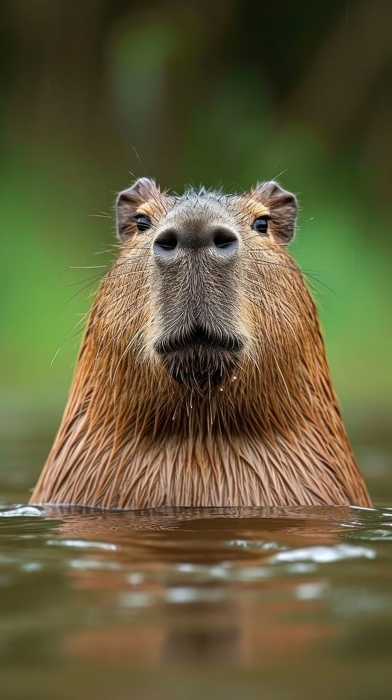Capybara wildlife animal mammal.