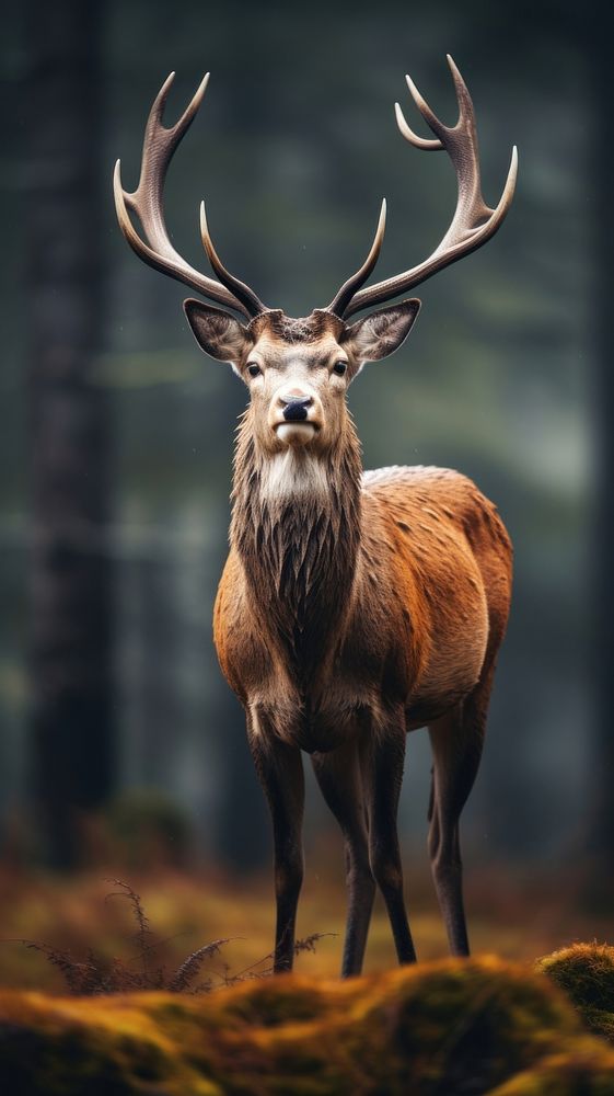 Full body of a deer wildlife animal mammal.
