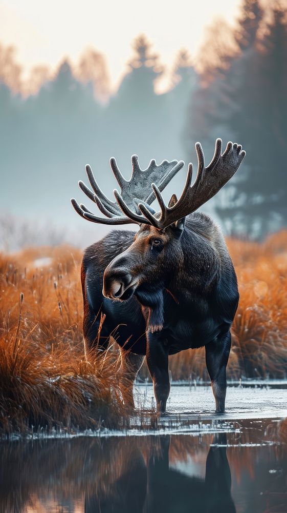 Moose wildlife animal mammal. | Premium Photo - rawpixel