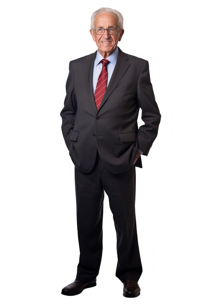 Elder business man standing glasses tuxedo. AI generated Image by rawpixel.