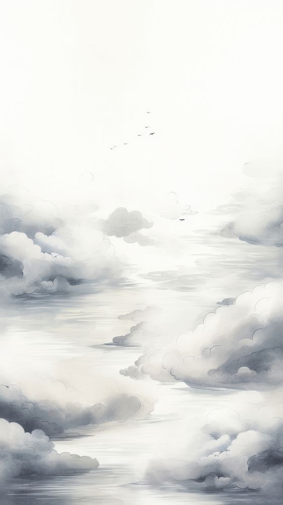 Chinese cloud pattern backgrounds nature white.