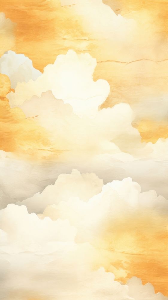 Golden clouds backgrounds outdoors painting.