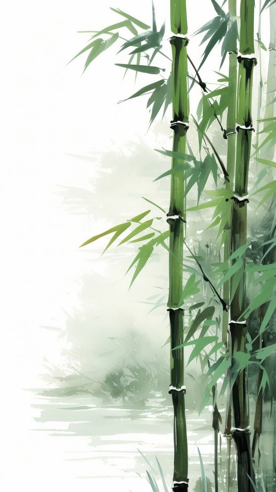 Bamboo plant green tranquility.