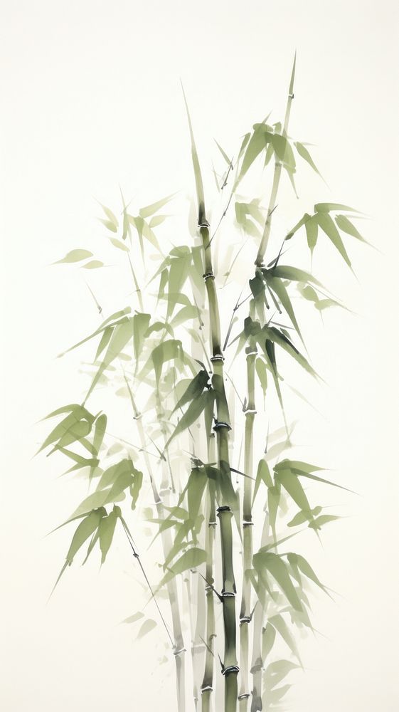 Rocky bamboo forest plant drawing | Premium Photo Illustration - rawpixel