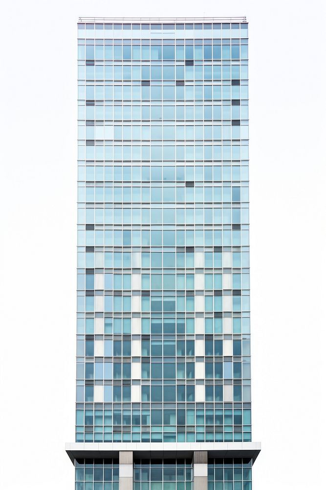 Contemporary office skyscraper building top architecture tower city.