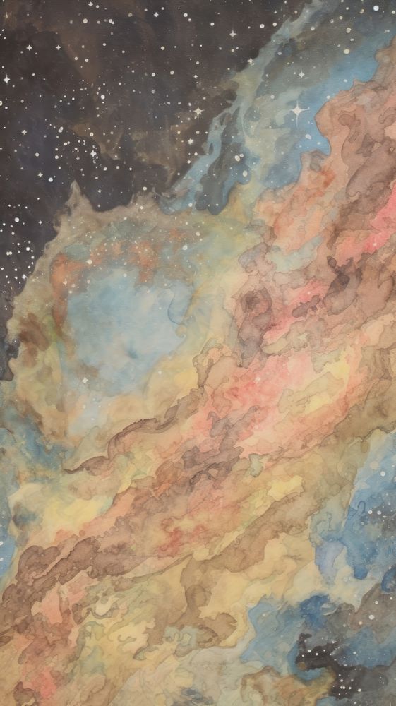Galaxy painting astronomy universe.