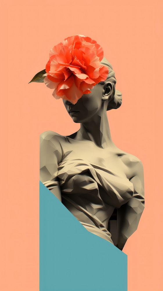 Flower art statue petal.