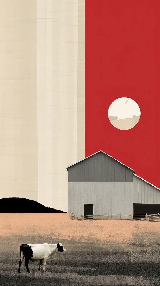 Minimal simple farms architecture outdoors mammal.