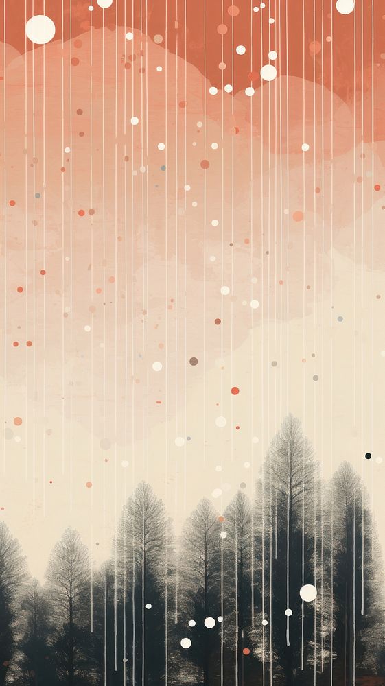 Minimal simple snowing forest abstract outdoors texture.