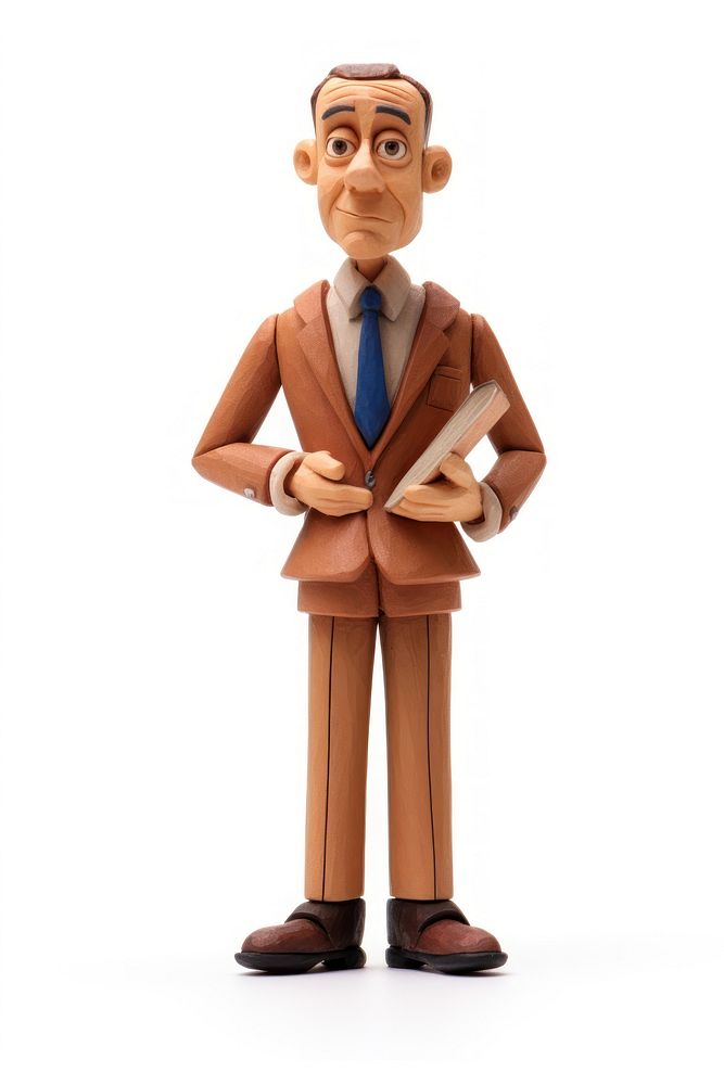 Businessman made up of clay figurine adult toy.